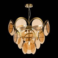 Люстра подвесная ST-Luce Латунь/Янтарный E14 9*60W SL1161.333.09