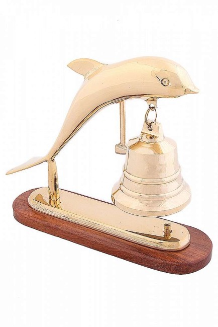 Гонг "Дельфин  " на деревянной подставке № Кл2810 (Индия)