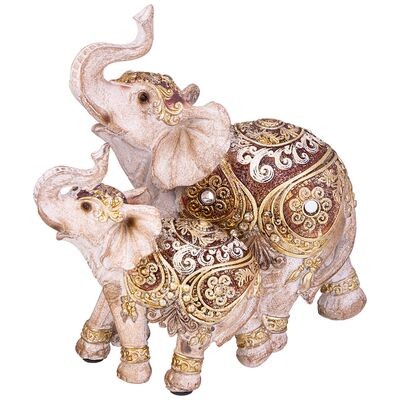 ФИГУРКА "СЛОНЫ" 15,5*10*16 СМ 79-221