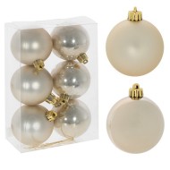 Украшение новогоднее "Шар" набор 6шт., 6см 753628
