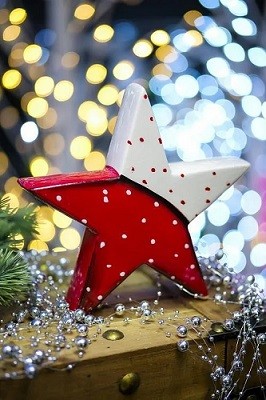 Декор новогодний "Звезда", керамика 9817725