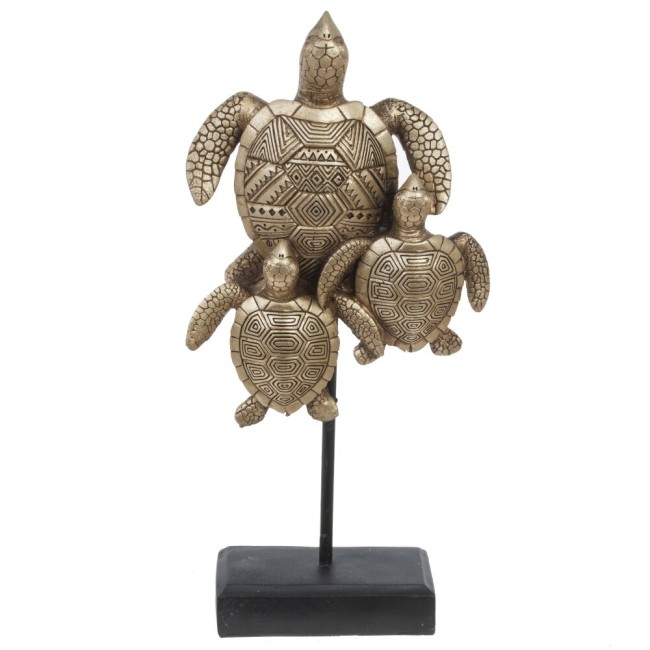Фигурка декоративная "Черепахи" 768470 L14 W5 H30 см
