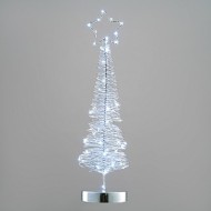 Серебристая ёлка лед 45 см 6023-4