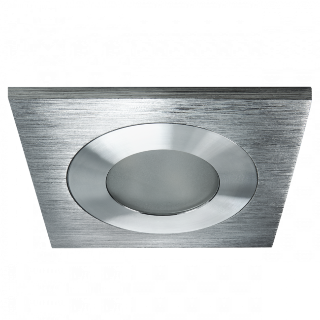 Светильник ЛАЙТСТАР 212180 LEDDY QUAD LED 3W 240LM АЛЮМИНИЙ 3000K в стену в подрозетник с трансф