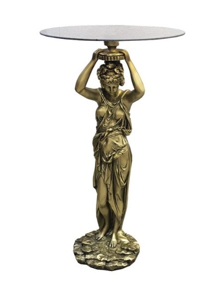 Девушка -стол БФ61 Н-90см БРОНЗА