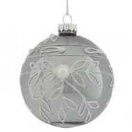 Украшение новогоднее "Шар", 8см, стекло 746513