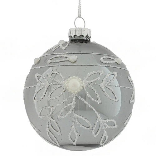 Украшение новогоднее "Шар", 8см, стекло 746513