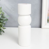 Подсвечник "Норд" 7598108 белый 17х5,5х5,5 см дерево