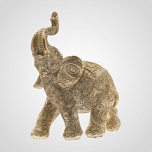 Фигурка Золотой слон FZ002-11-G H-22см полистоун