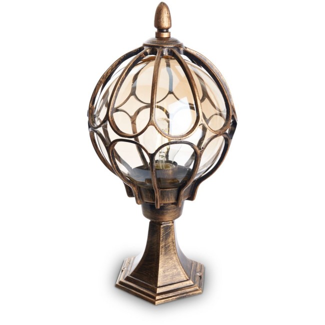 Уличный светильник PL3804 60W E27 IP44 черное золото 11365