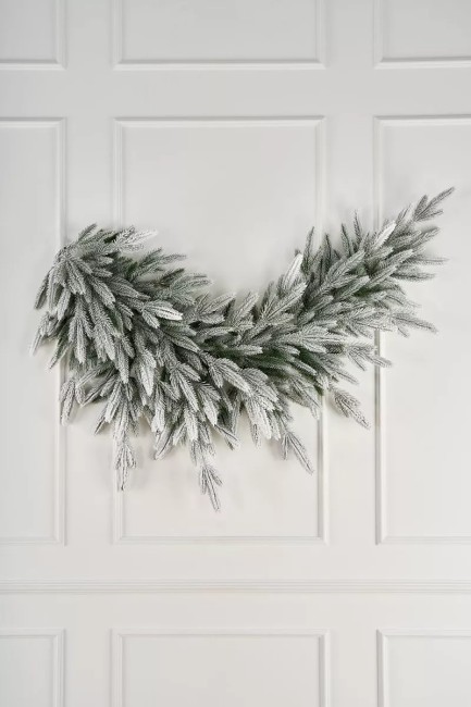 Ветка хвои Кассиопея заснеженная 160 см ВХКЗ 160