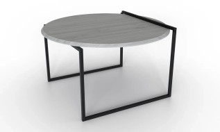 Флай стол журнальный тип 3 (черный/шпон ясень/серый мрамор) УФ-00009502