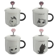 Кружка с крышкой и ложкой 782978  400 мл, L12,5 W9,5 H10 см