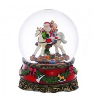 Шар новог. водяной музыкальный, 15см 721734