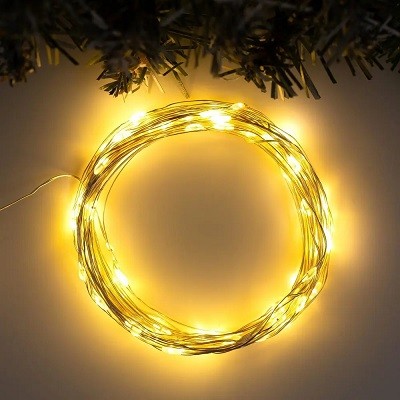 Гирлянда "Нить" роса, 10м, 100 LED, т.белый 5198354