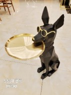 Статуя Доберман 8801 BK H730