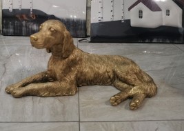 Собака-охотница лежит F1086/2 Н-26cм,L-57см БРОНЗА