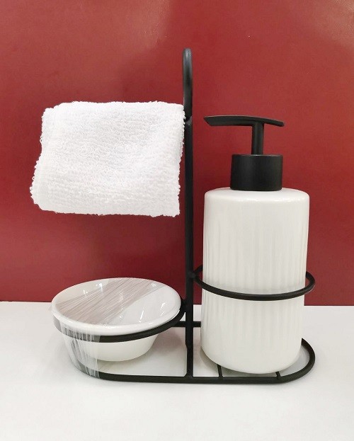 Набор кухонный диспенсер с салфеткой на подставке 146-017