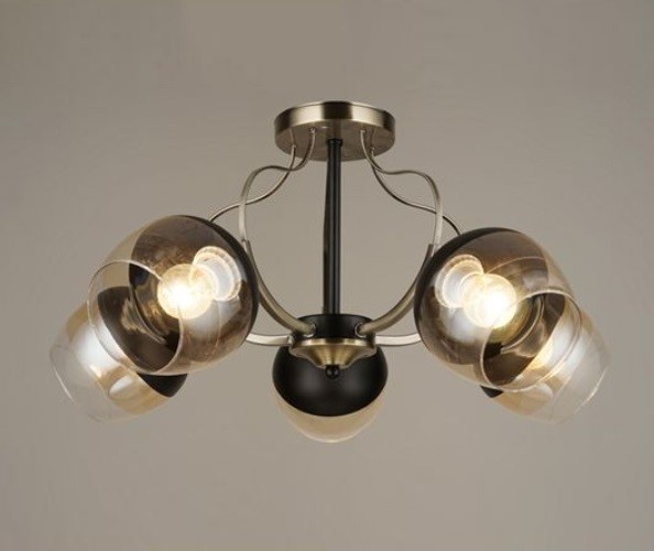 Люстрa СФЕРА СВЕТА 3587/5 AB+BK