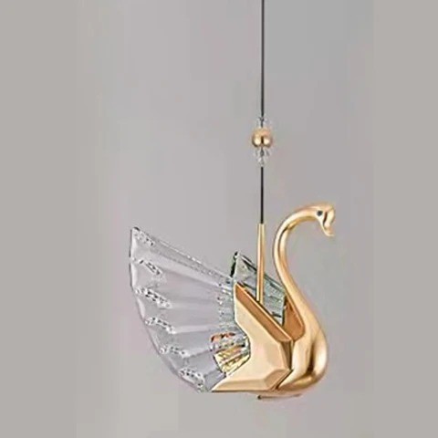 Игрушка ёлочная "Лебедь.Жемчужная бутоньерка", стекло 193035