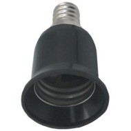 Переходник для ламп с цоколя E14 на E27 Черный A4T17BEAY