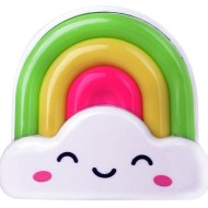 Ночник NL-177 1W 3LED 85x75x60 Радуга  220V, пластик, выкл.