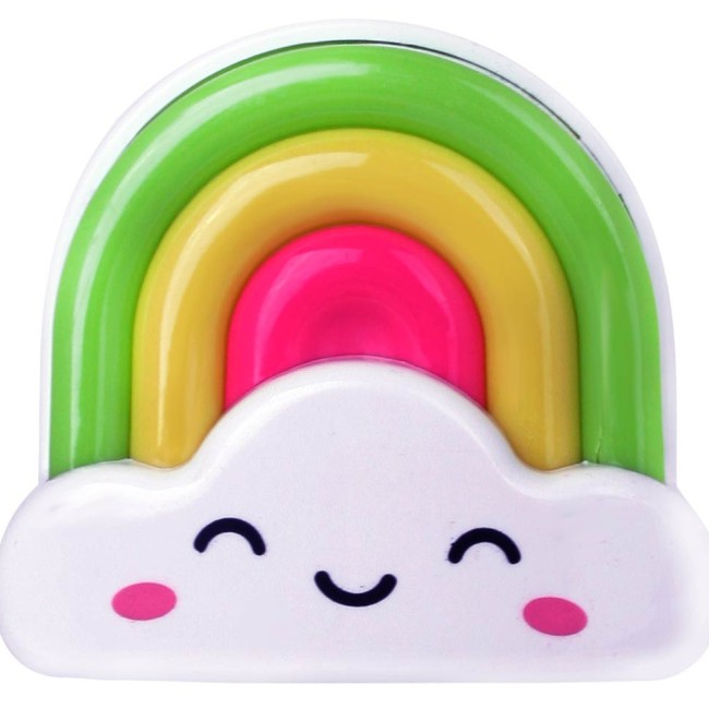 Ночник NL-177 1W 3LED 85x75x60 Радуга  220V, пластик, выкл.