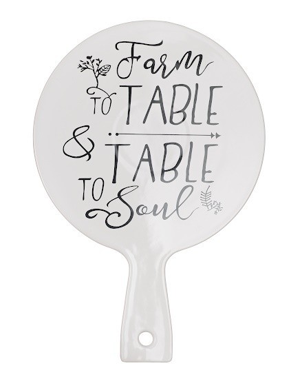 Керамическая Овальная Доска "Farm" YQ-3