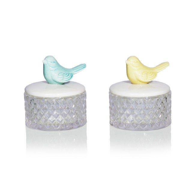 Декоративная шкатулка Nancy ФЛОРЕНС 393056 керамика, стекло, 8х9 см