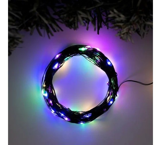 Гирлянда "Нить" роса, 10м, 100 LED, мульти 5198365
