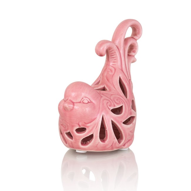 Декоративная фигурка птички Eva 246239(2) розовый, керамика,12х7х12 см