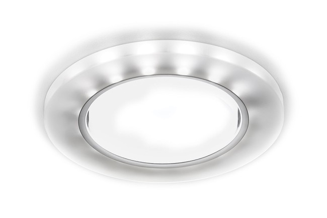 Точечный светильник G214 CH/WH хром/матовый GX53+3W