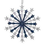 Украшение новогоднее "Снежинка", L12,5 W1 H13 см 812501