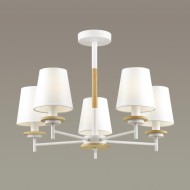 Люстра потолочная 4497/5C COUNTY LN20 169 белый, дерево E14 5*40W 220V BETSY