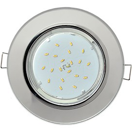 Точечный светильник GX53 H4 5310 круг хром/хром зеркальный FM53RNECH