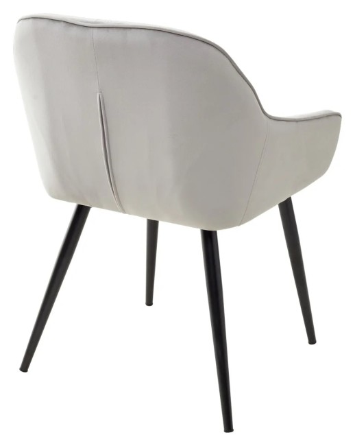 Стул BREEZE BLUVEL-03 LIGHT GREY, велюр / черный каркас 629M04847 (от 2-х шт)