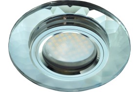 Светильник точечный DL1654 MR16 GU5.3 св-к Стекло граненый Хром/Хром 25x90 FC1654EFF