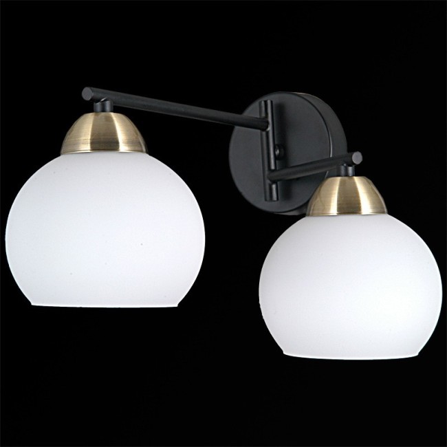 Светильник настенный ЭЛЕКТРА IL9958-2WSQ-79 BK AB