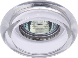 Светильник точечный FT 929 CL MR16 хром + прозрачный кристалл