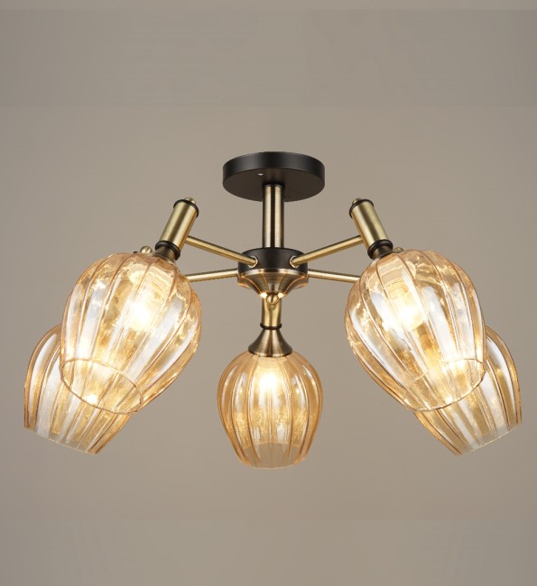 Люстрa СФЕРА СВЕТА 3624/5 BK+AB