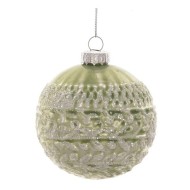 Украшение новогоднее Шар "Кружевная сказка", 8см, стекло 721235