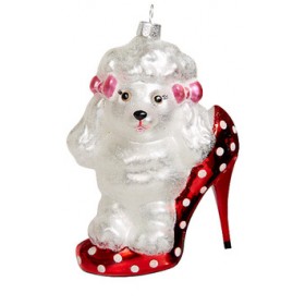 Игрушка ёлочная "Любитель туфель",стекло,11,5см GLT934