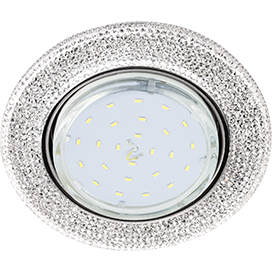 Точечный светильник GX53 H4 LD7069 прозрачный/хром FT53CMEFB