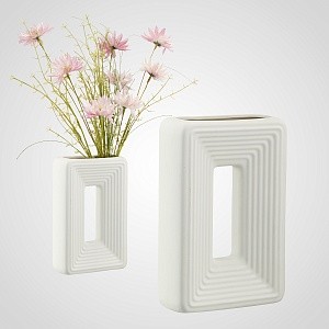 Керамическая дизайнерская ваза "Квадрат" 2077-2-square