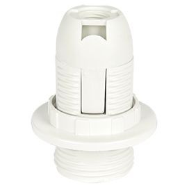 Патрон E14 термопластик люстровый с кольцом белый AB4SPWEAY