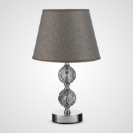 Интерьерная Настольная Серая Лампа "Waves" 36х22 см. (Стекло+Металл) HD1963B