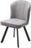 Стул MODE 360 град. поворот. B22 Серый, велюр / черный каркас 670M05278