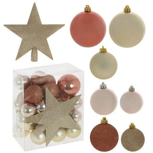 Украшение новогоднее "Шар+звезда" набор 30шт. 753699