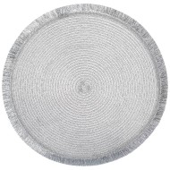 ПОДСТАНОВОЧНАЯ САЛФЕТКА "ФЕЕРИЯ" 771-359 СЕРЕБРО Д=38 СМ