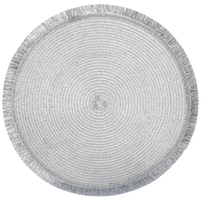 ПОДСТАНОВОЧНАЯ САЛФЕТКА "ФЕЕРИЯ" 771-359 СЕРЕБРО Д=38 СМ